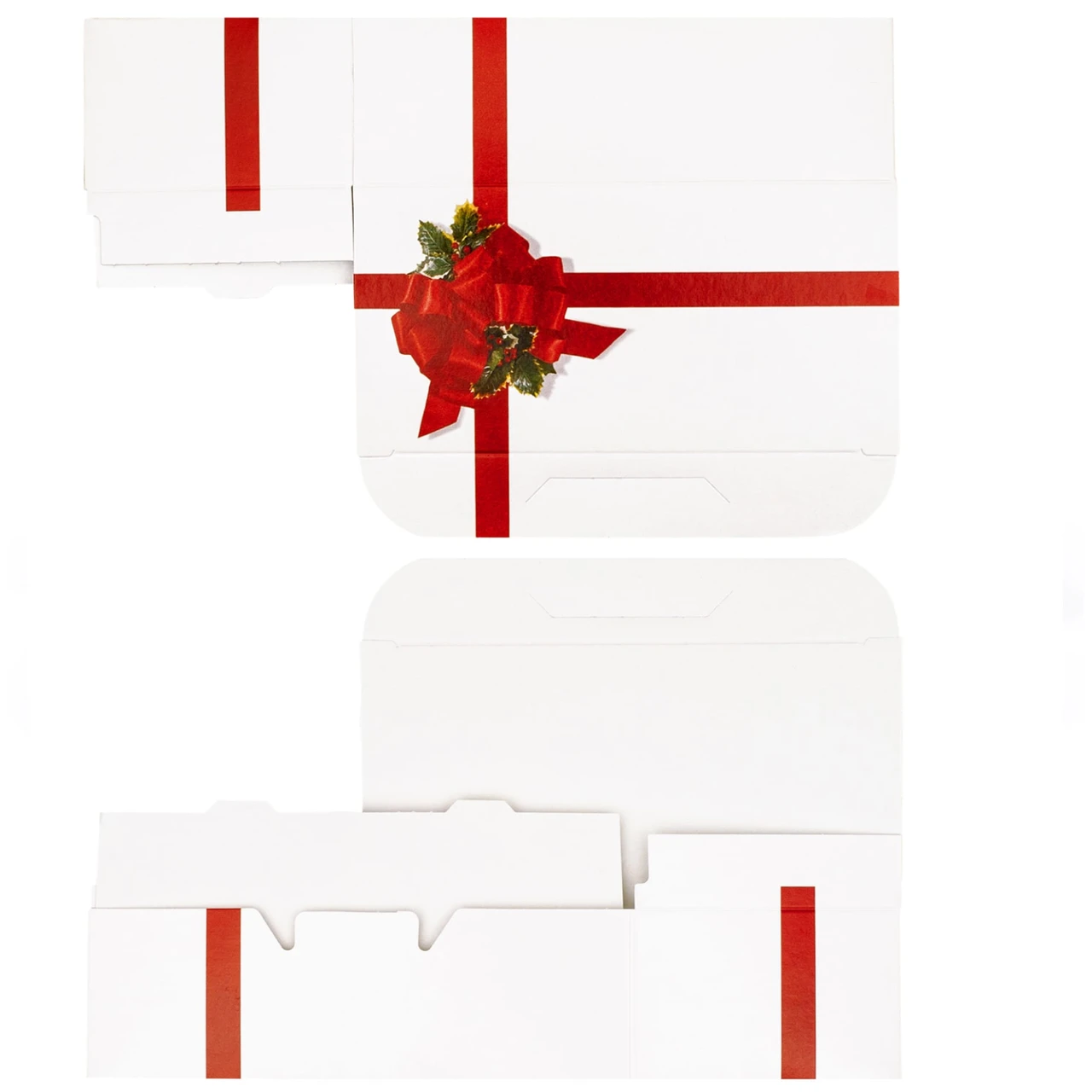 250 Boxes - 1-1/2 lb Candy & Fudge Boxes - Ribbon N' Holly