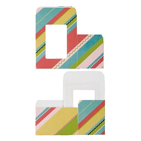 250 Boxes - 1/2 lb. Easter Stripe - Egg Boxes