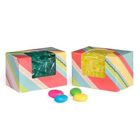 250 Boxes - 1/2 lb. Easter Stripe - Egg Boxes