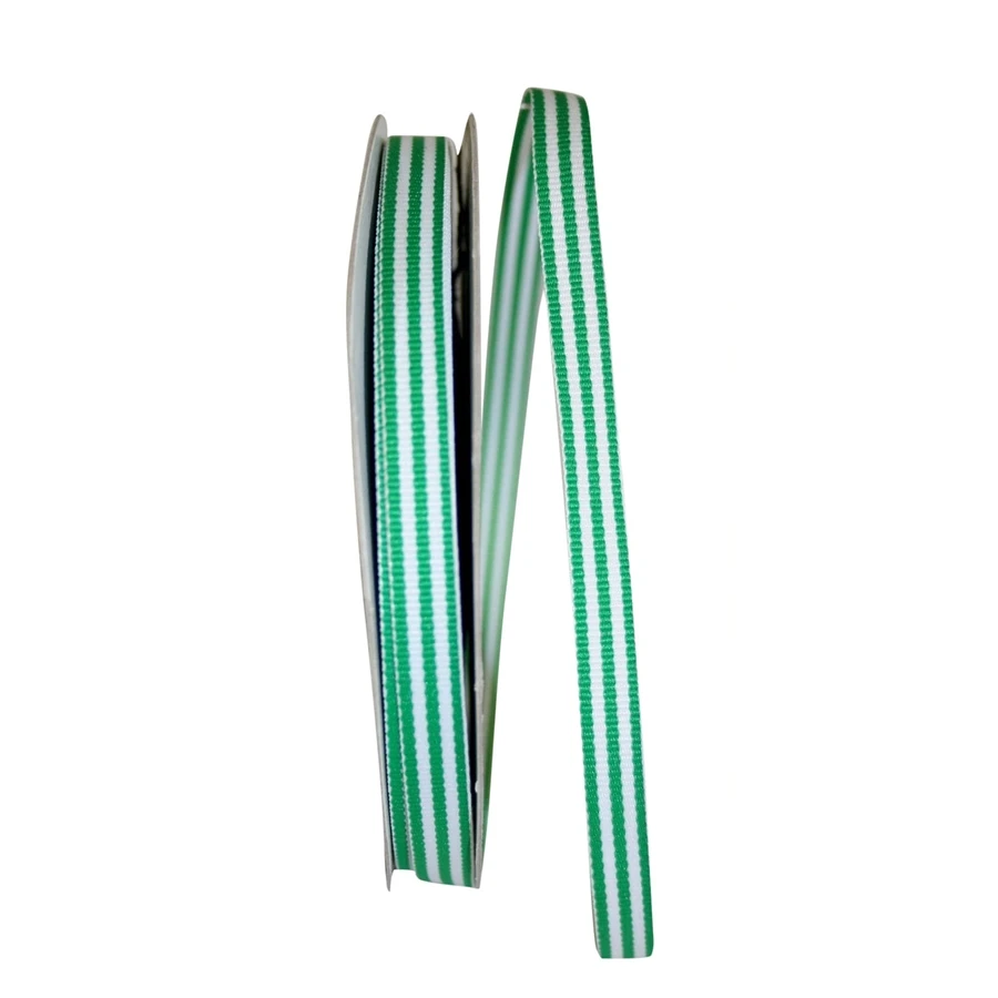 Grosgrain Stripe Ribbon - Emerald