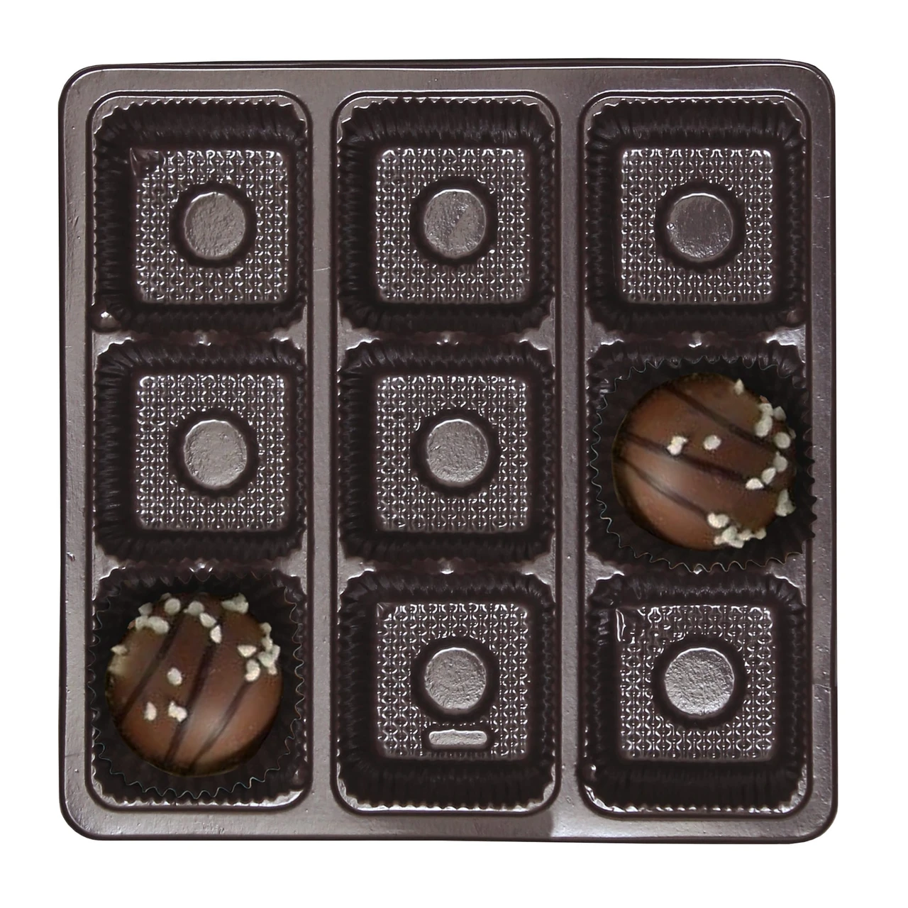 500 Trays - 8 oz. Plastic Candy Trays 9 Cavities
