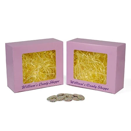 100 Boxes - Lavender Bakery Boxes with Window