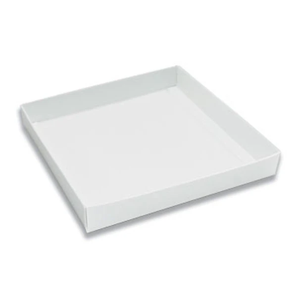 250 Bases - 16 oz. Candy Box Bases - White - 7-9/16" x 7-9/16" x 1-1/8"