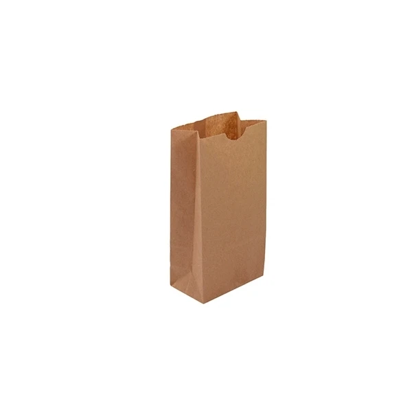 1000 Bags - 2 lbs. Recycled Kraft SOS Hardware Bags - 50# Paper 4-1/8" x 2-1/2" x 7-7/8"