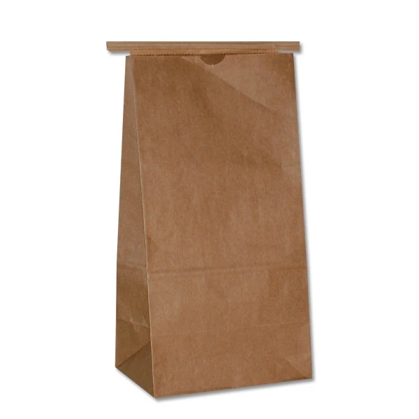 250 Bags - Coffee - Cookie Tin Tie Bags - 3 lbs. Kraft - 6-1/2" x 4-1/2" x 12-1/2"