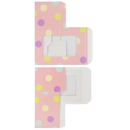 250 Boxes - 1/2 lb. Polka Dots Pink - Easter Egg Boxes