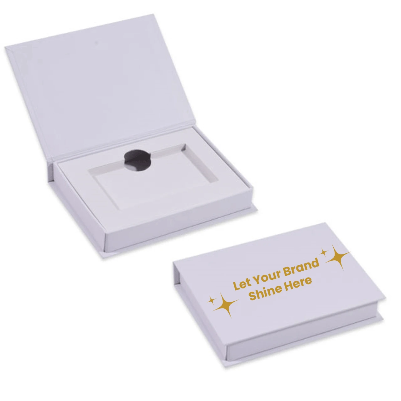 100 Boxes - Pewter Magnetic Gift Card Boxes