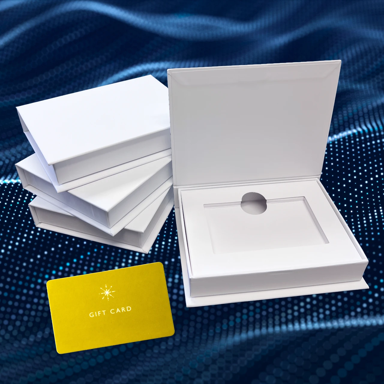 100 Boxes - Pewter Magnetic Gift Card Boxes