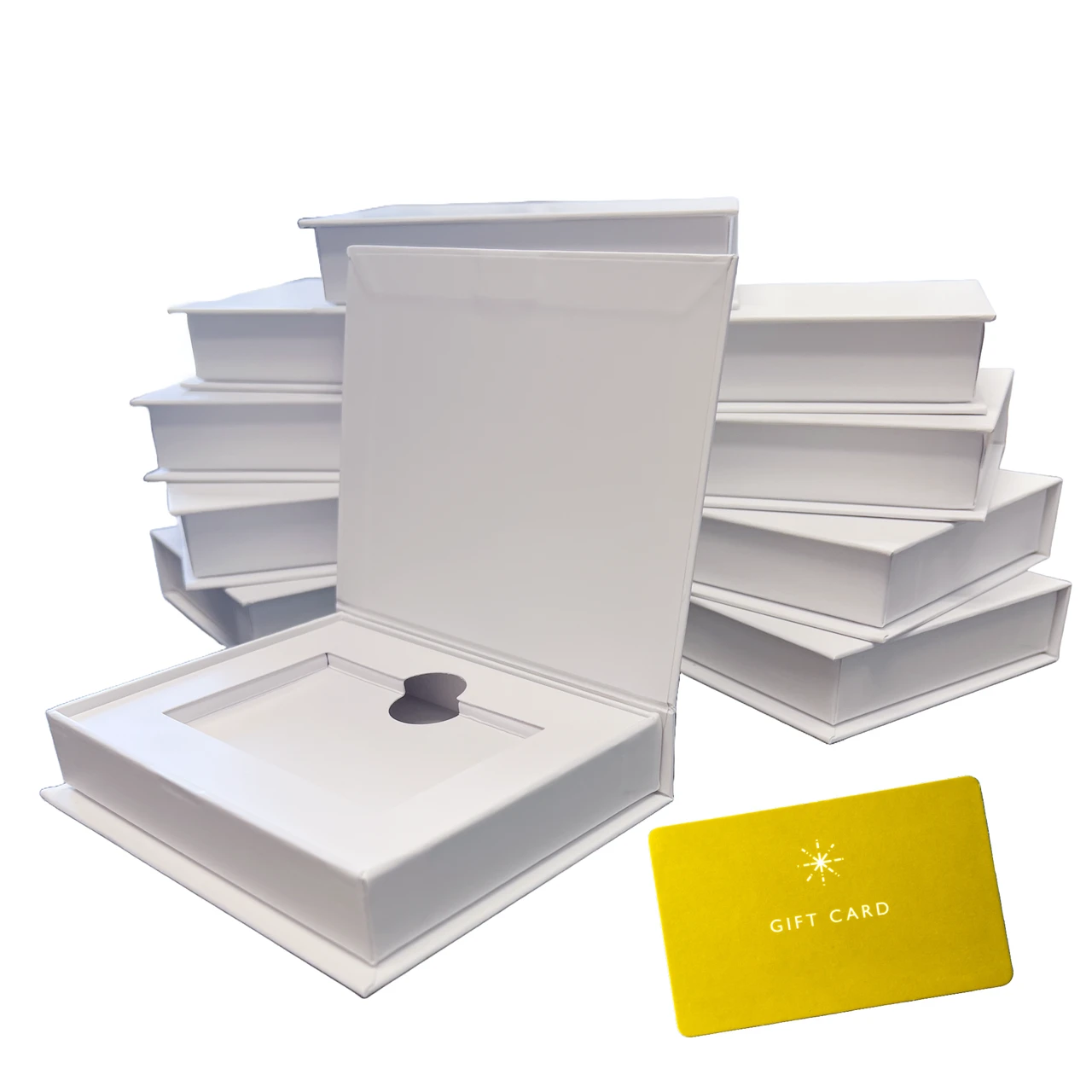 10 Boxes - Pewter Magnetic Gift Card Boxes