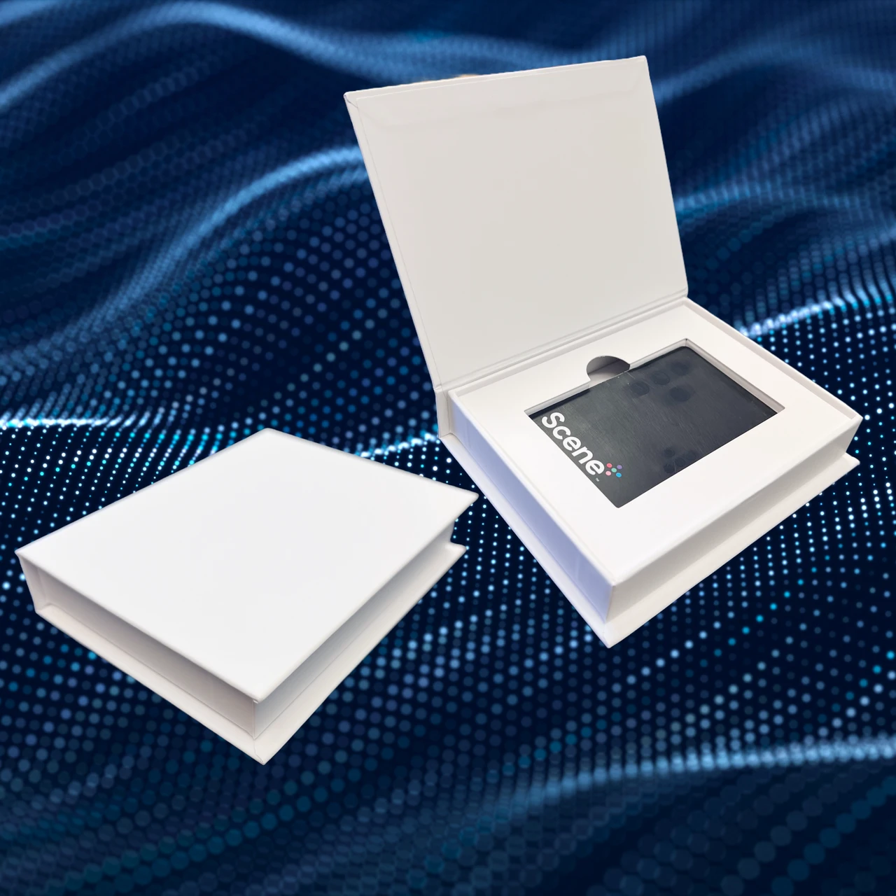 10 Boxes - Pewter Magnetic Gift Card Boxes