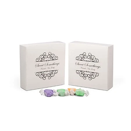 50 Boxes - 1 lb. Candy & Fudge Boxes - Square White