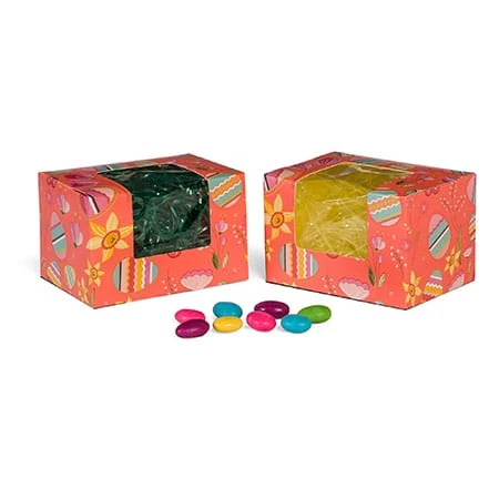 250 Boxes - 1 lb. Coral Easter - Egg Boxes - 5-1/2" x 4" x 3-1/2"