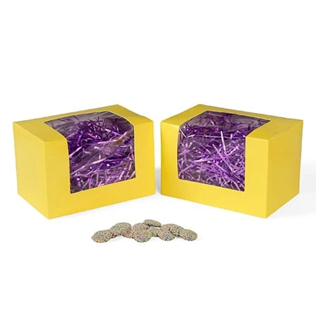 100 Boxes - 3 lb. Yellow - Egg Boxes